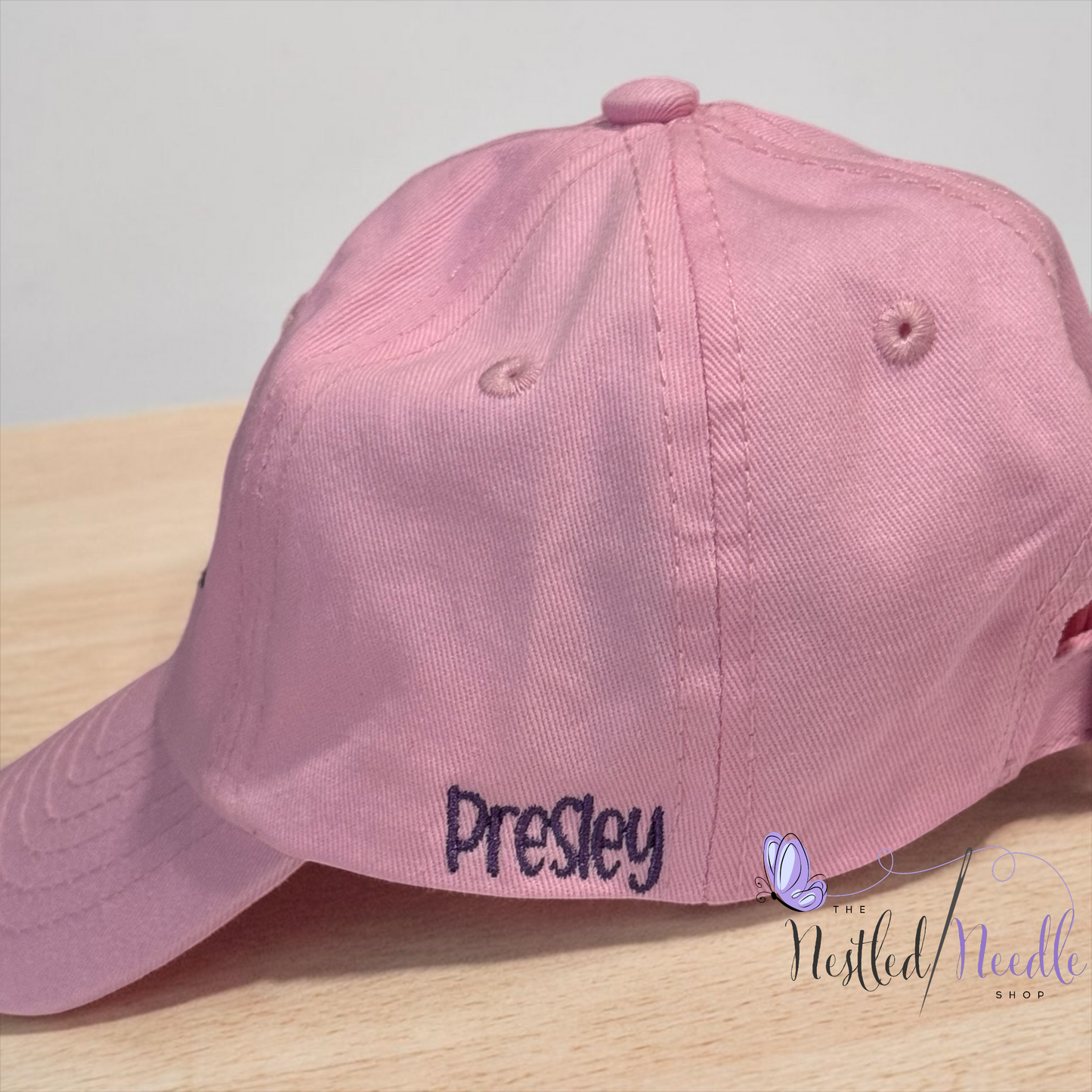 Infant Toddler Kid Personalized Pink GONE FISHING Cap
