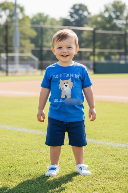 Boy WILDCAT Appliqué Embroidered Top
