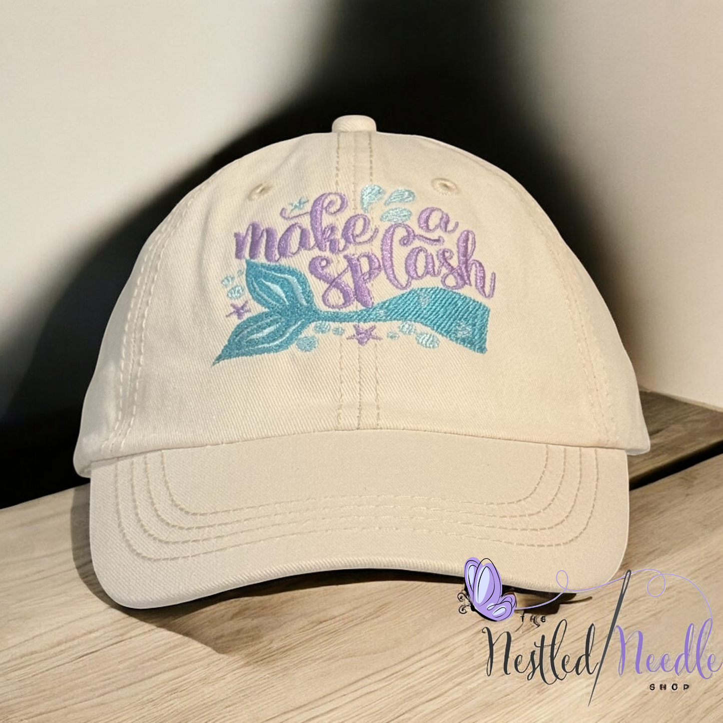 Infant Toddler Kid Personalized MAKE A SPLASH Mermaid Tail Cap