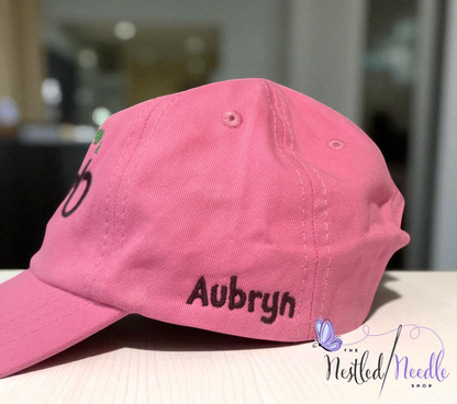 Infant Toddler Kid Personalized Pink FARM GIRL Cap