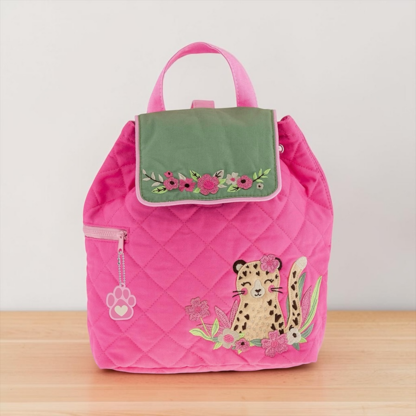 Stephen Joseph LEOPARD Quilted Backpack