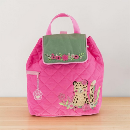 Stephen Joseph LEOPARD Quilted Backpack