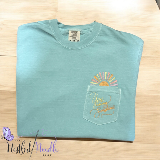Women's "You Are My Sunshine" Pocket Tee