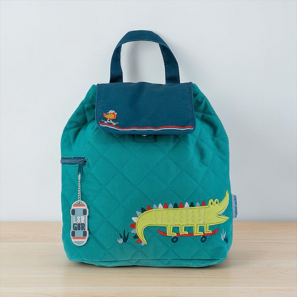 Stephen Joseph ALLIGATOR Quilted Backpack