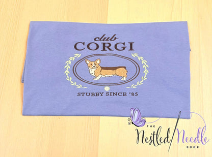 Women's "Club Corgi” Dog Tee/Sweatshirt