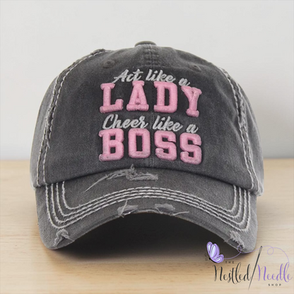Women’s "Lady Boss" Vintage Style Cap