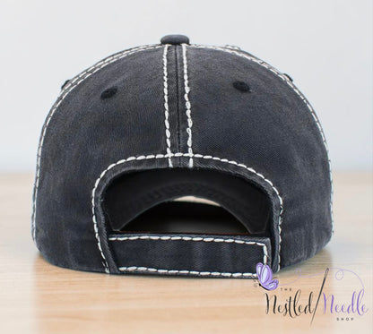 Women’s "God Bless America" Patch Vintage Washed Cap