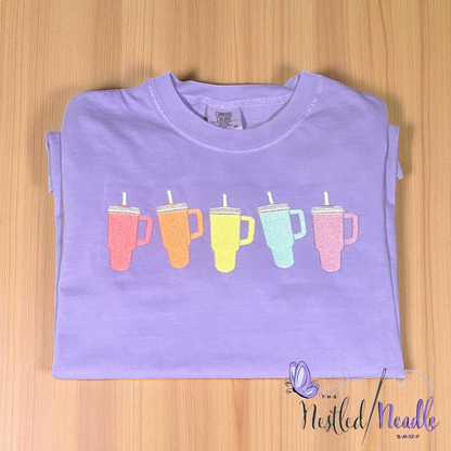 Women's Row of Tumbler Cups Tee/Sweatshirt