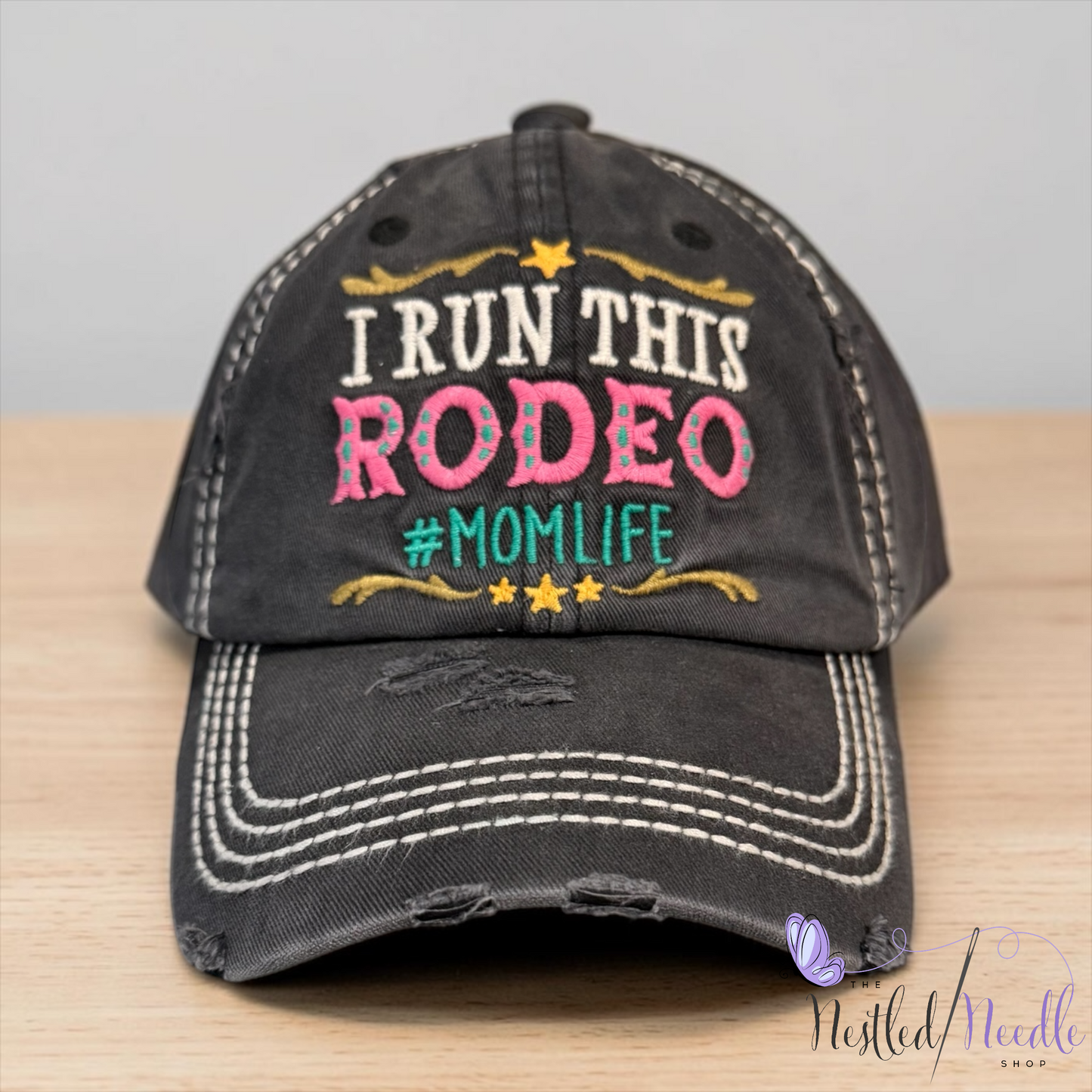 Women’s "I Run This Rodeo" Mom Life Vintage Style Cap