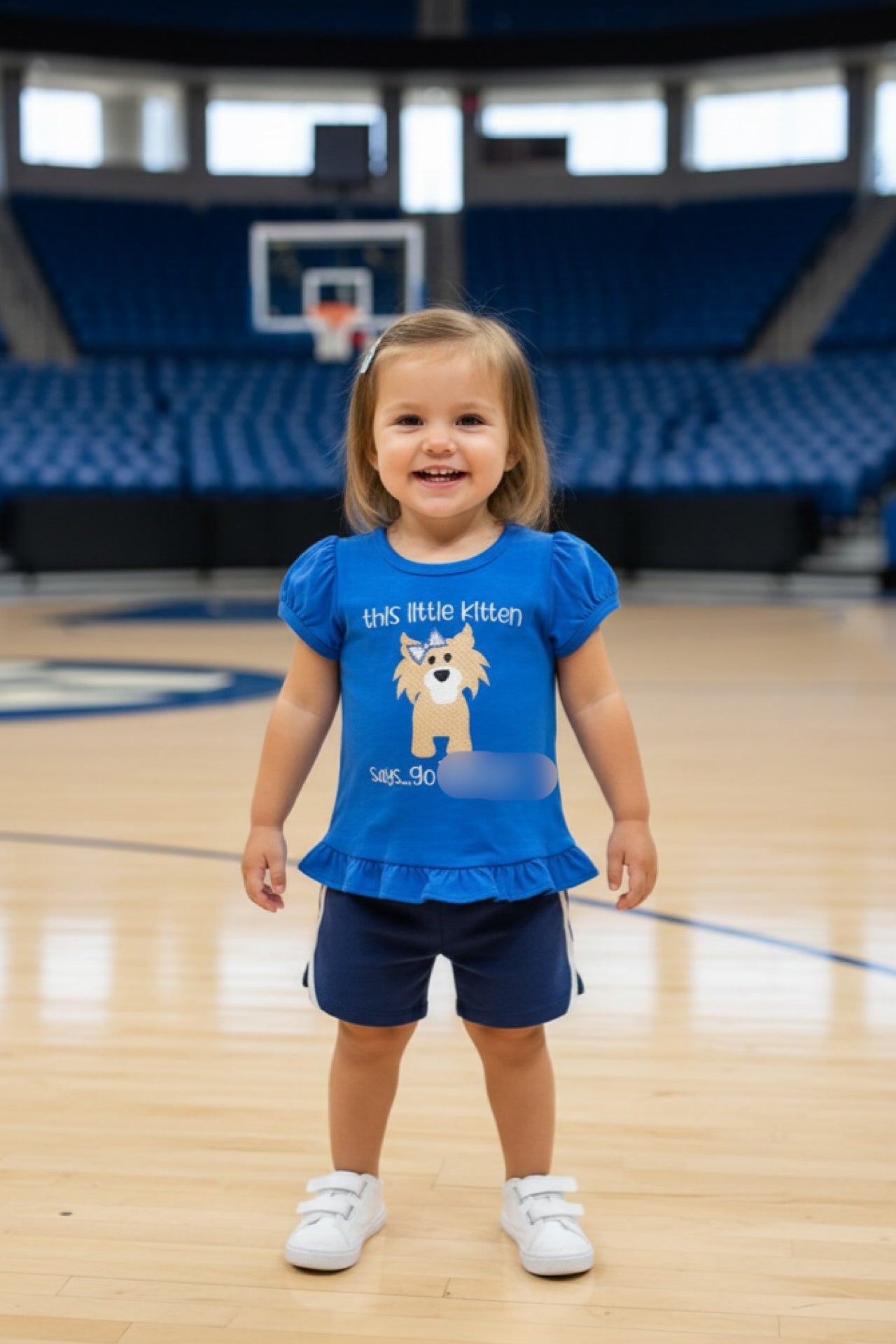 Girl WILDCAT Appliqué Embroidered Top