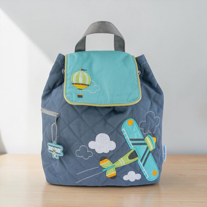 Stephen Joseph HOT AIR BALLOON & AIRPLANE Quilted Backpack