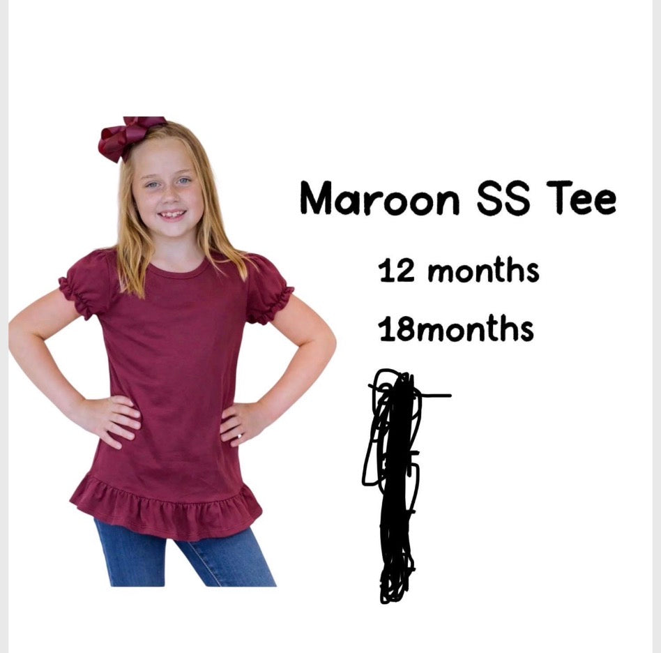 Girl Brown BULLDOG Appliqué Embroidered Top
