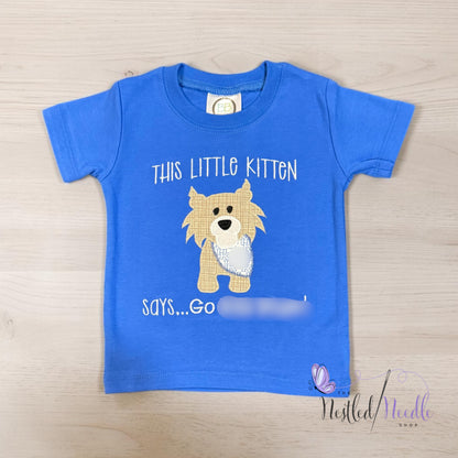 Boy WILDCAT Appliqué Embroidered Top