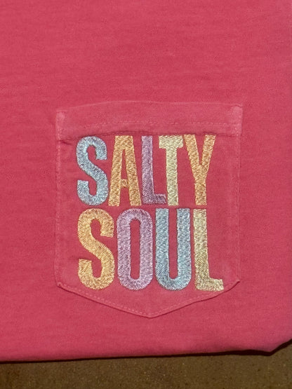 Women's "Salty Soul" Pocket Tee
