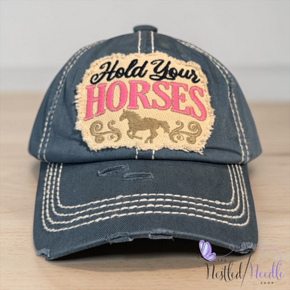 Women’s "Hold Your Horses" Vintage Style Cap