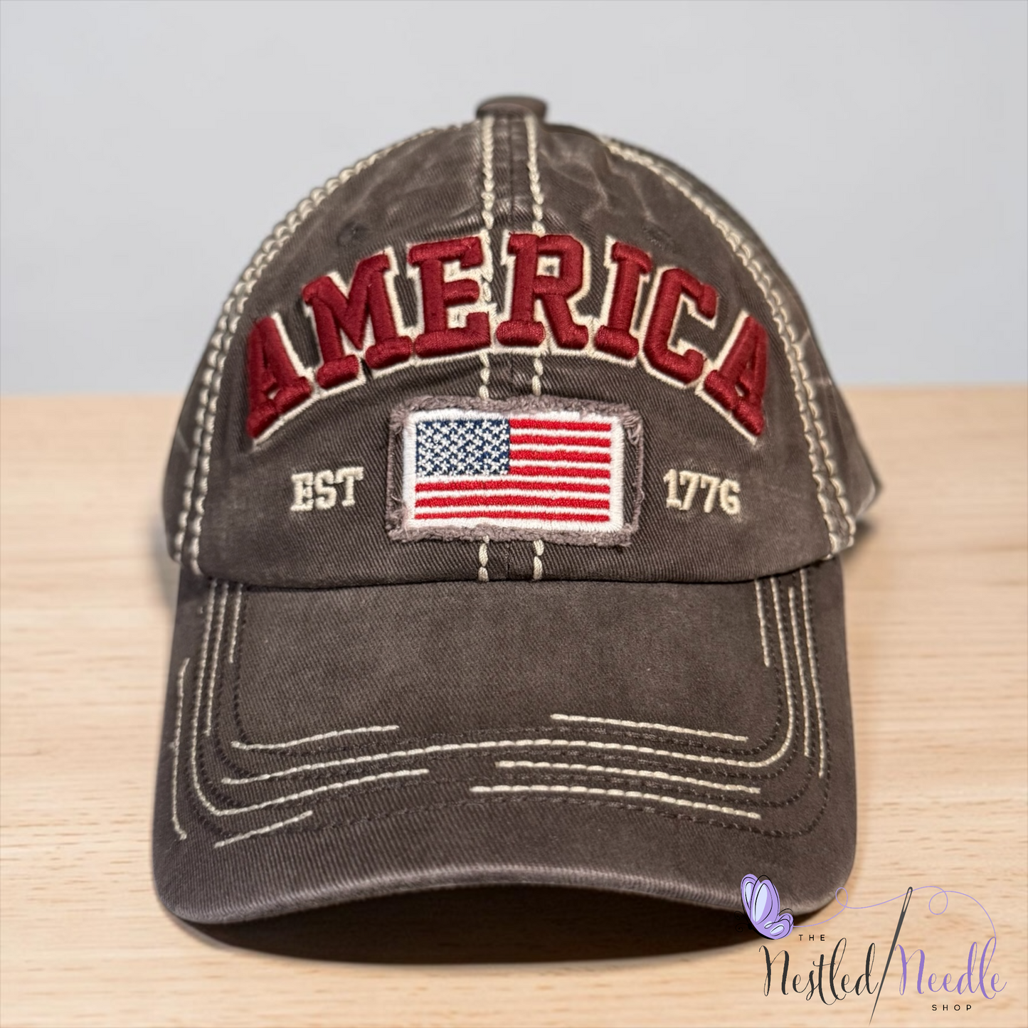 Women’s "America" Patriotic Vintage Style Cap