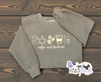 Women's "Coffee and Kindness" Tee/Sweatshirt