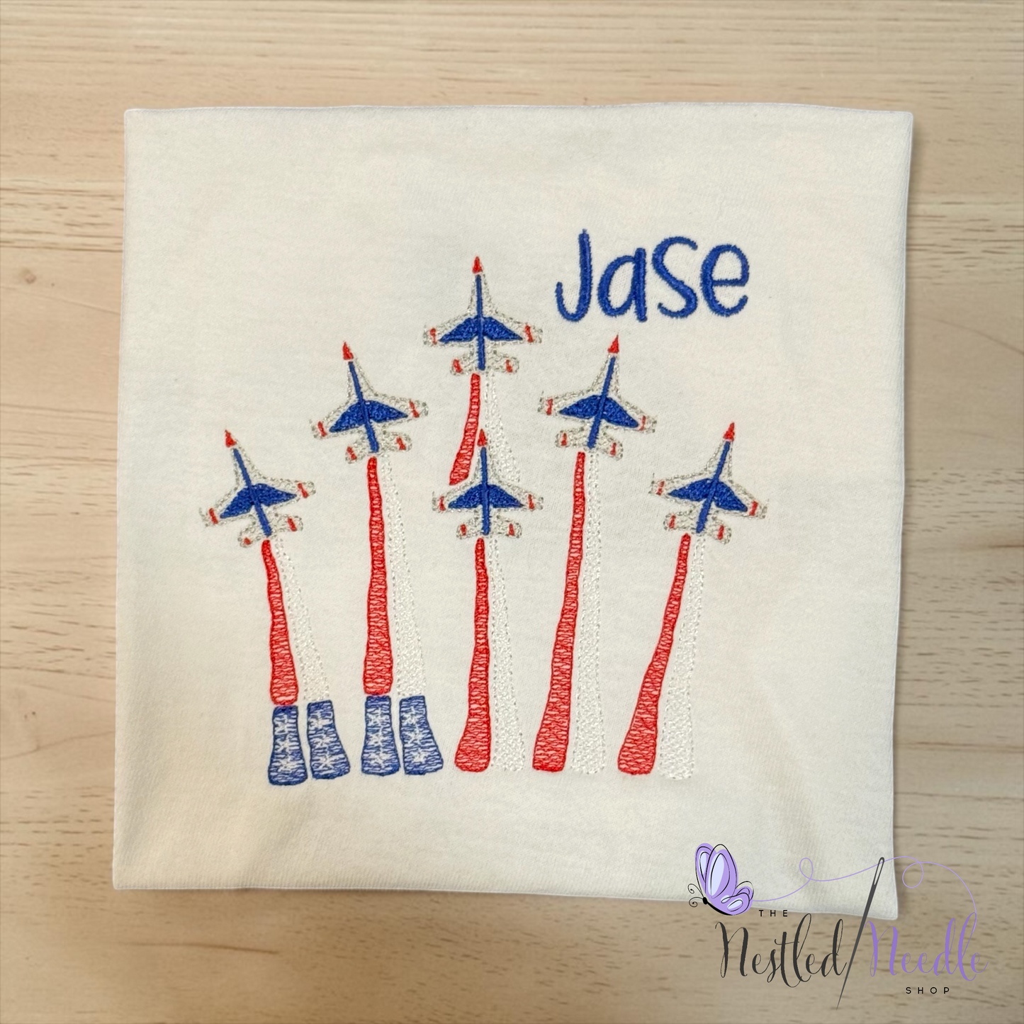 Boy Personalized Patriotic Flying Jets