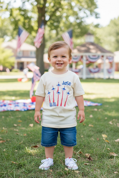 Boy Personalized Patriotic Flying Jets