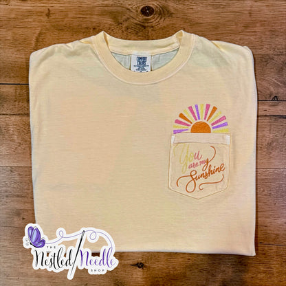 Women's "You Are My Sunshine" Pocket Tee