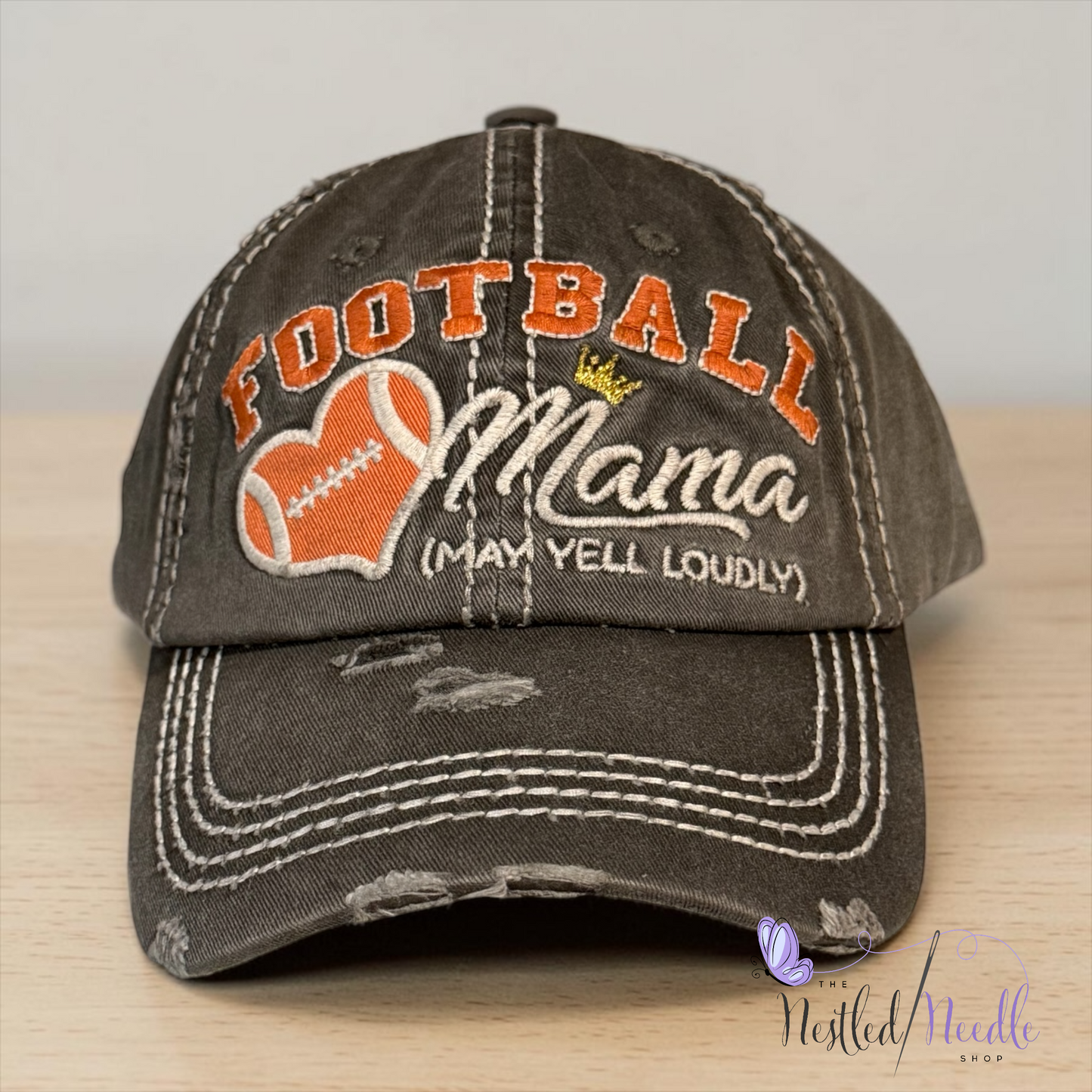 Women’s "Football Mama”Vintage Style Cap