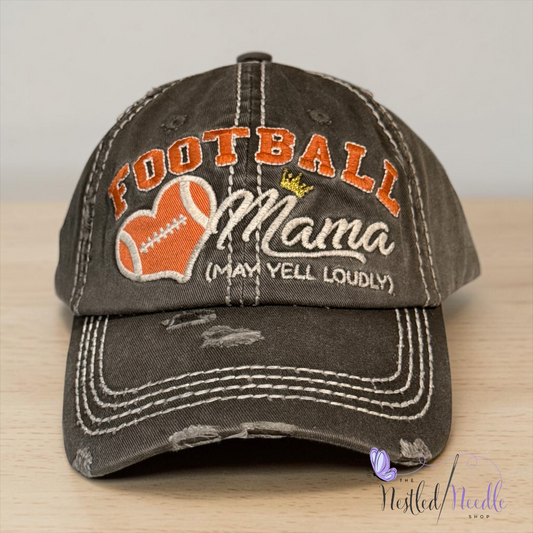 Women’s "Football Mama”Vintage Style Cap