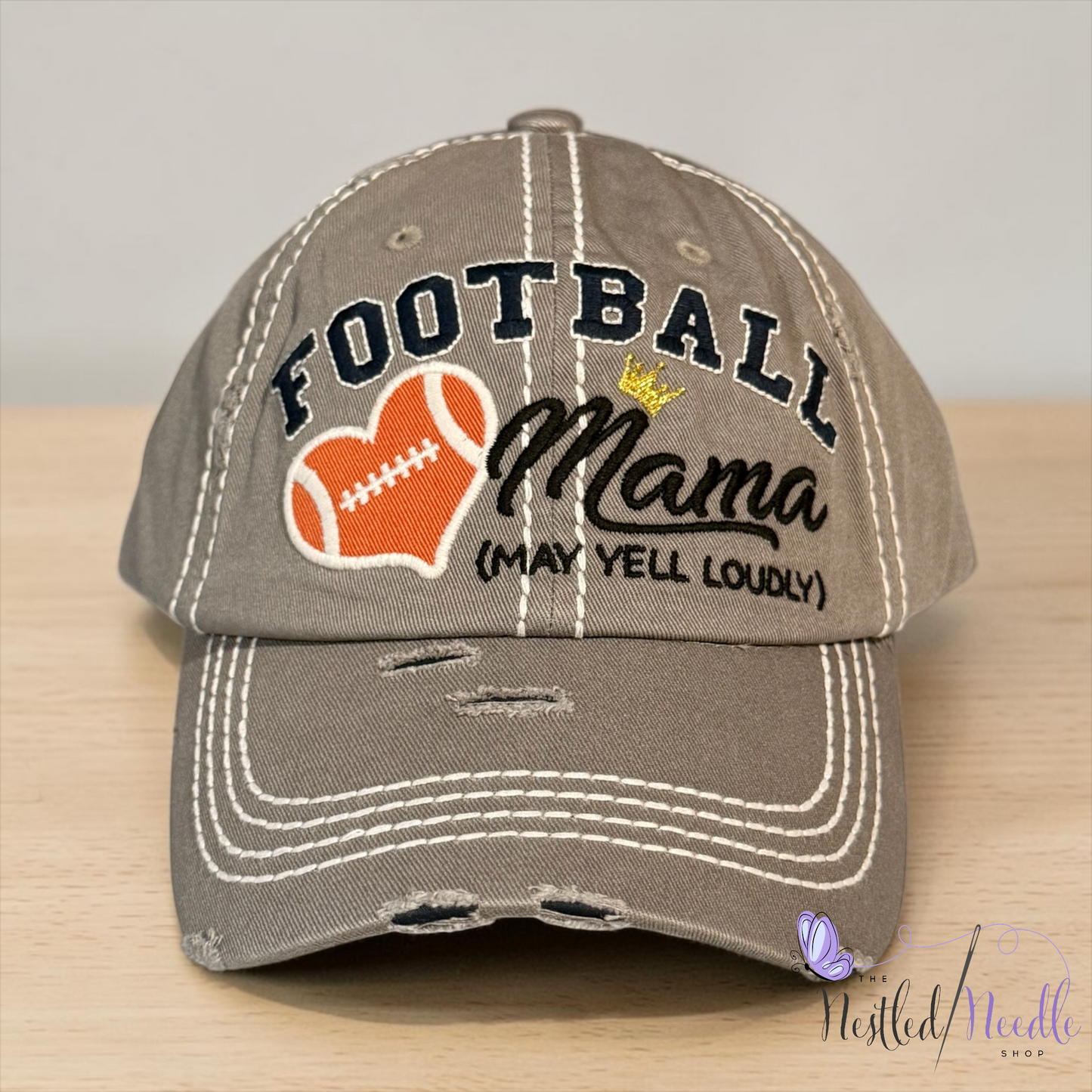 Women’s "Football Mama”Vintage Style Cap