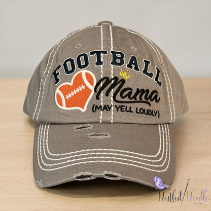 Women’s "Football Mama”Vintage Style Cap