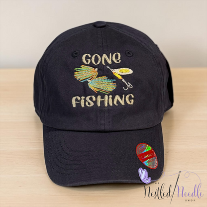 Infant Toddler Kid Personalized GONE FISHING Cap