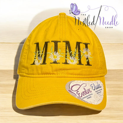 Women's Personalized "MIMI, NONNA, NANA, GRAMMY, MAMA, MOM, YAYA, GIGI" Cap