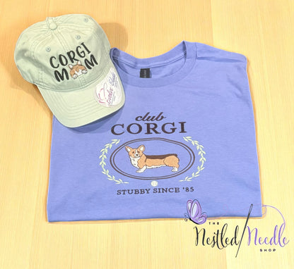Women's "Club Corgi” Dog Tee/Sweatshirt