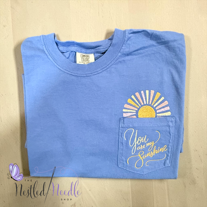 Women's "You Are My Sunshine" Pocket Tee