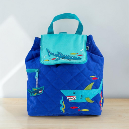 Stephen Joseph SHARK Quilted Backpack