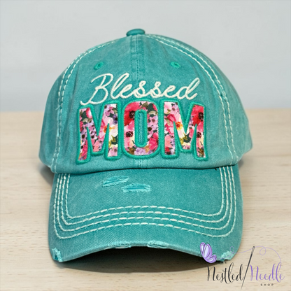 Women’s "Blessed MOM" Vintage Style Cap