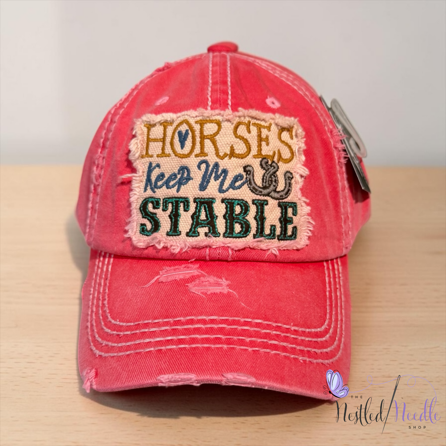 Women’s "Horses Keep Me Stable" Vintage Style Cap