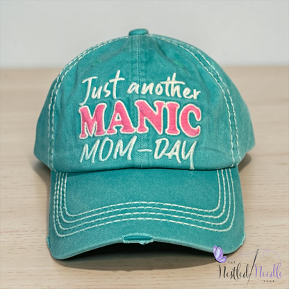 Women’s "Just Another Manic MOM-DAY" Vintage Style Cap