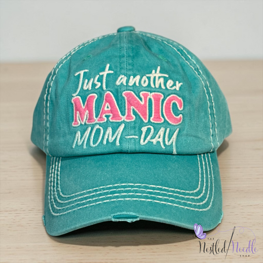 Women’s "Just Another Manic MOM-DAY" Vintage Style Cap