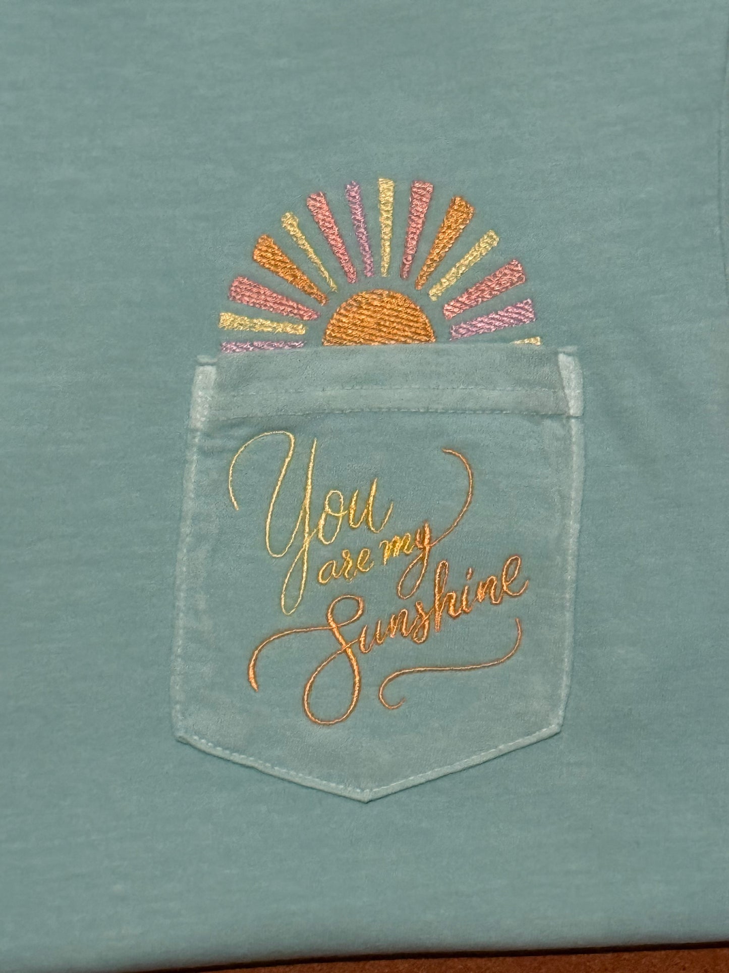 Women's "You Are My Sunshine" Pocket Tee