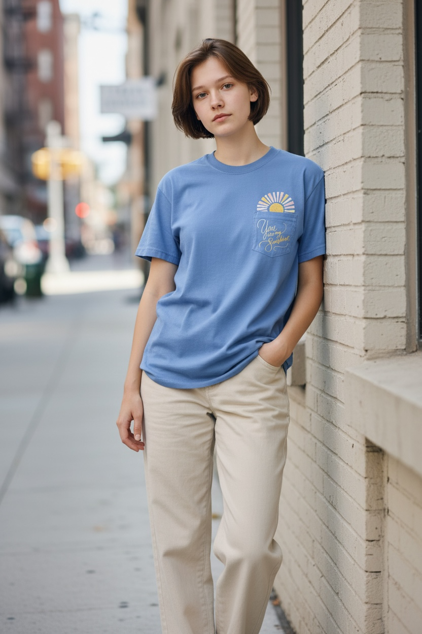 Women's "You Are My Sunshine" Pocket Tee