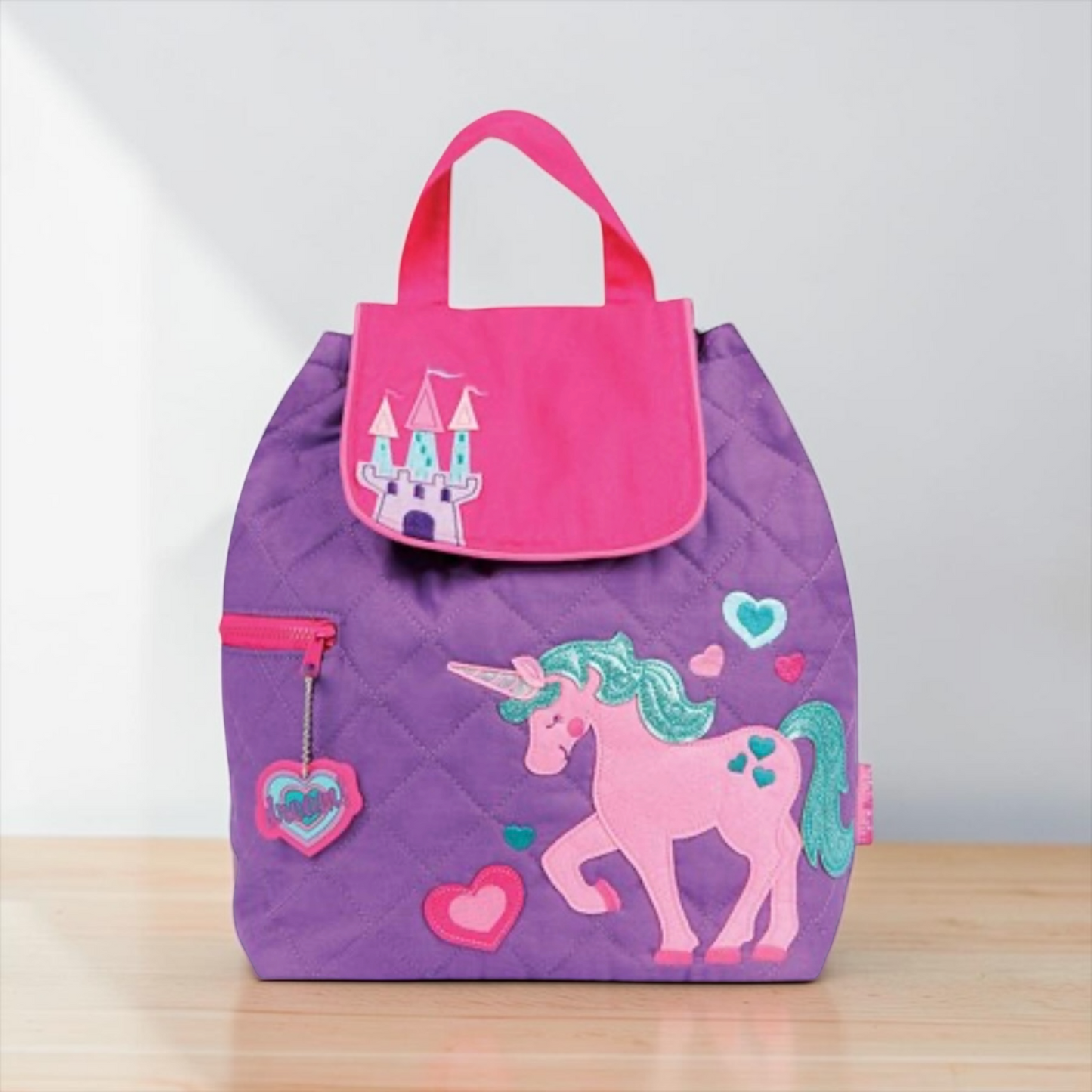 Stephen Joseph UNICORN & CASTLE Quilted Backpack