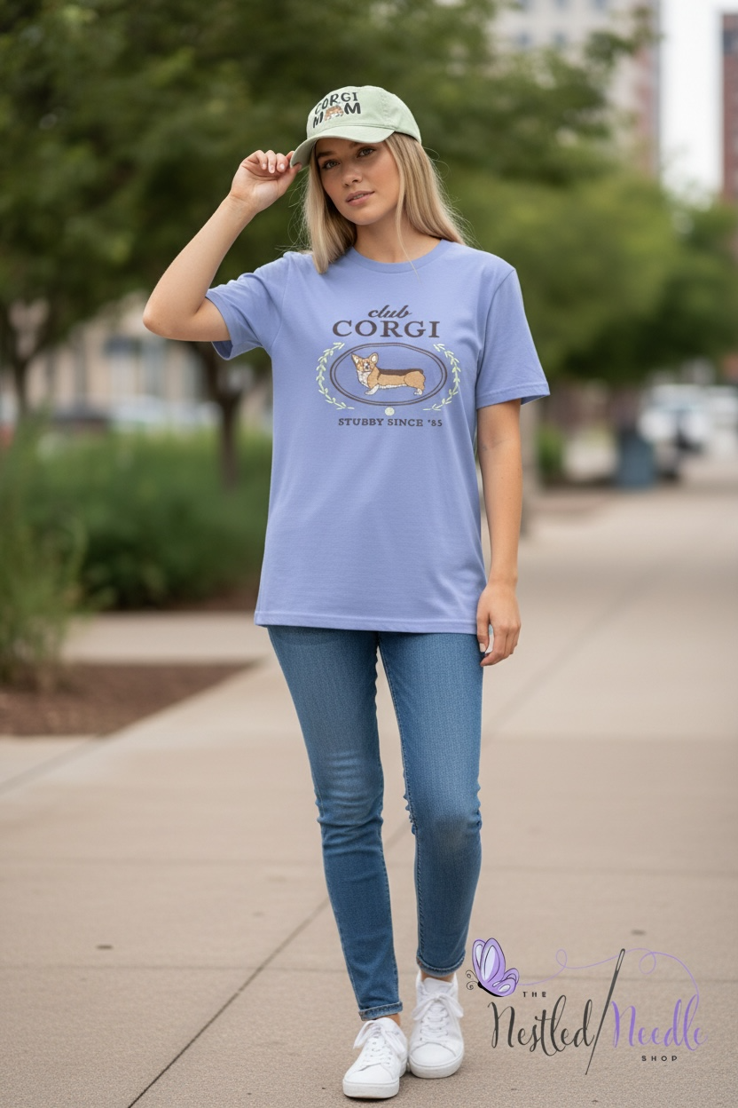 Women's "Club Corgi” Dog Tee/Sweatshirt