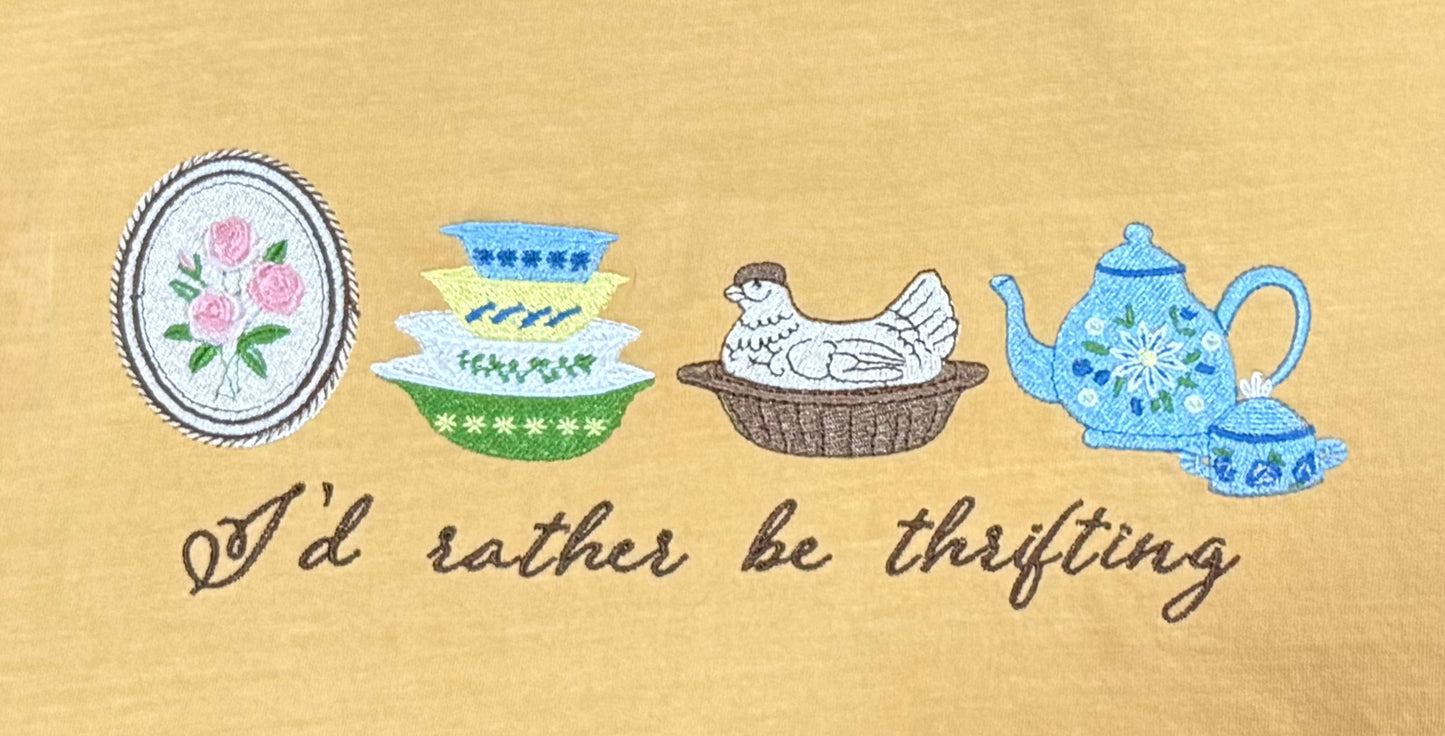Women's "I'd Rather Be Thrifting" Tee/Sweatshirt
