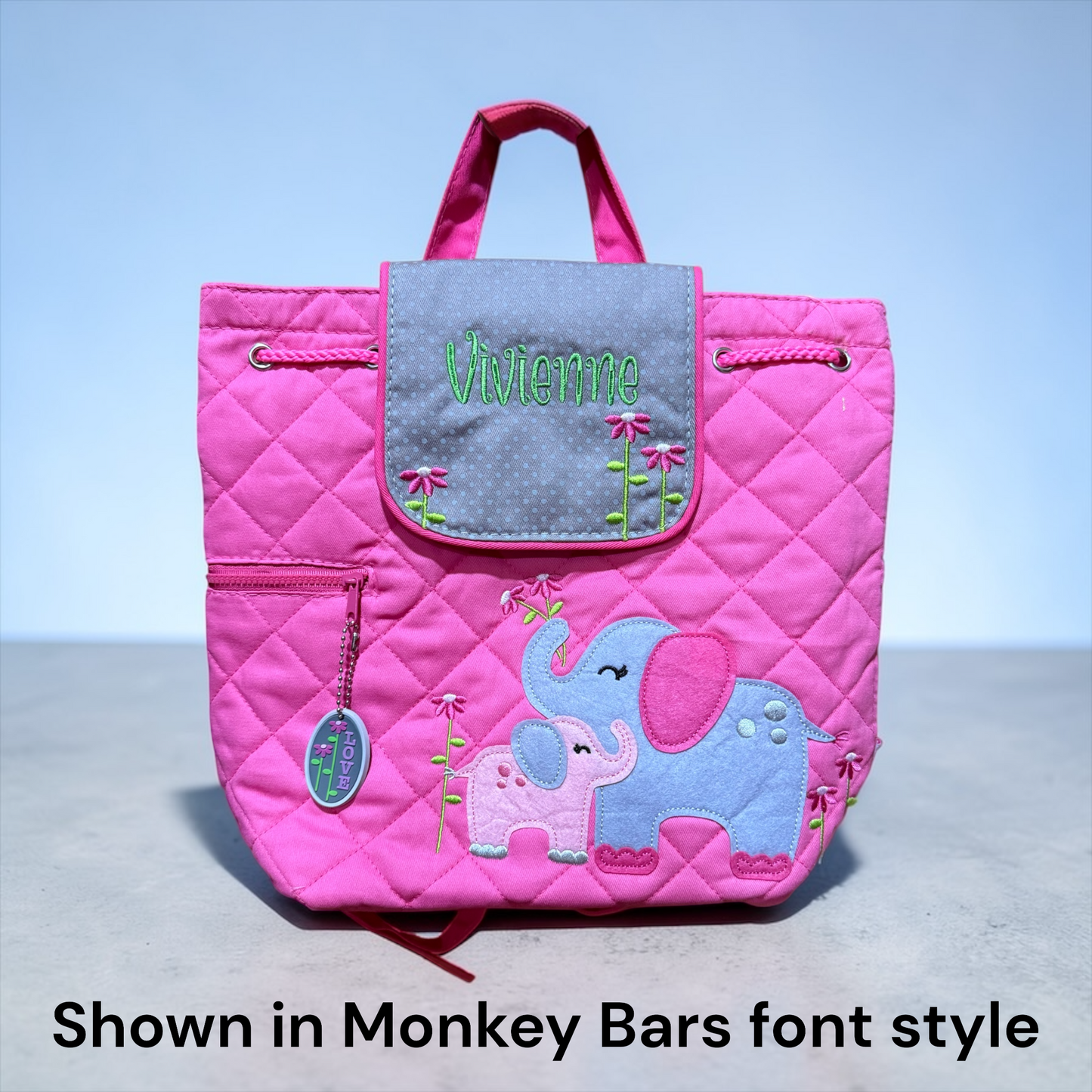 Stephen Joseph MOMMY & ME ELEPHANTS Quilted Backpack