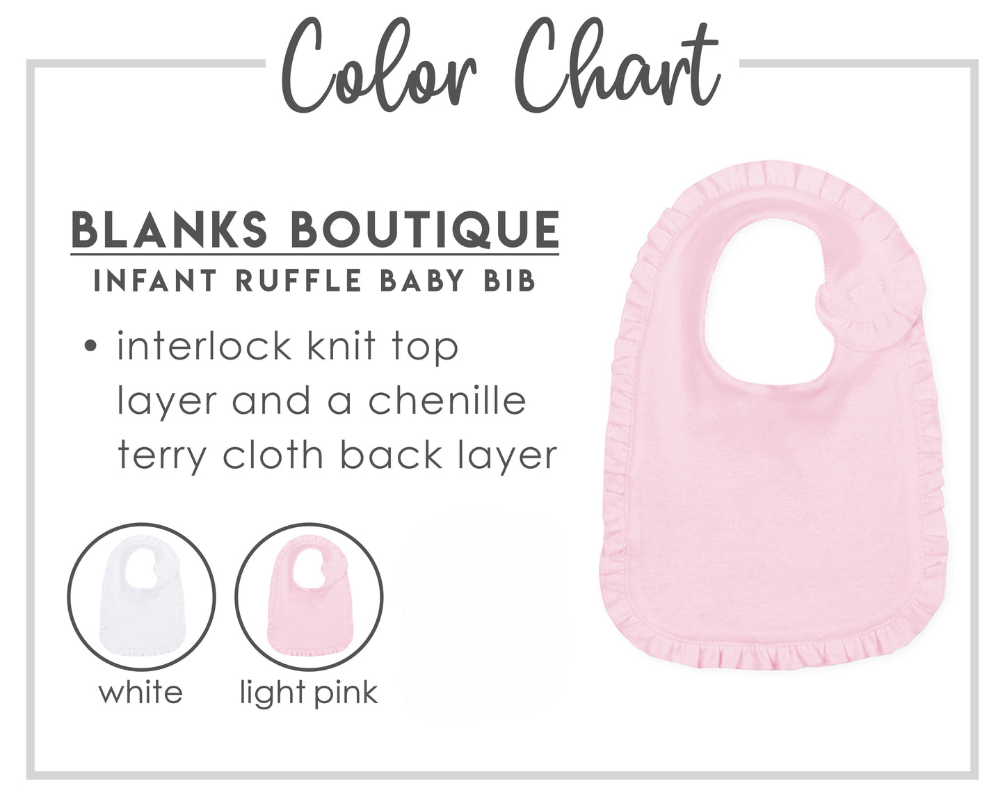 Girl Golf Themed Ruffle Baby Bib & Burp Cloth Set