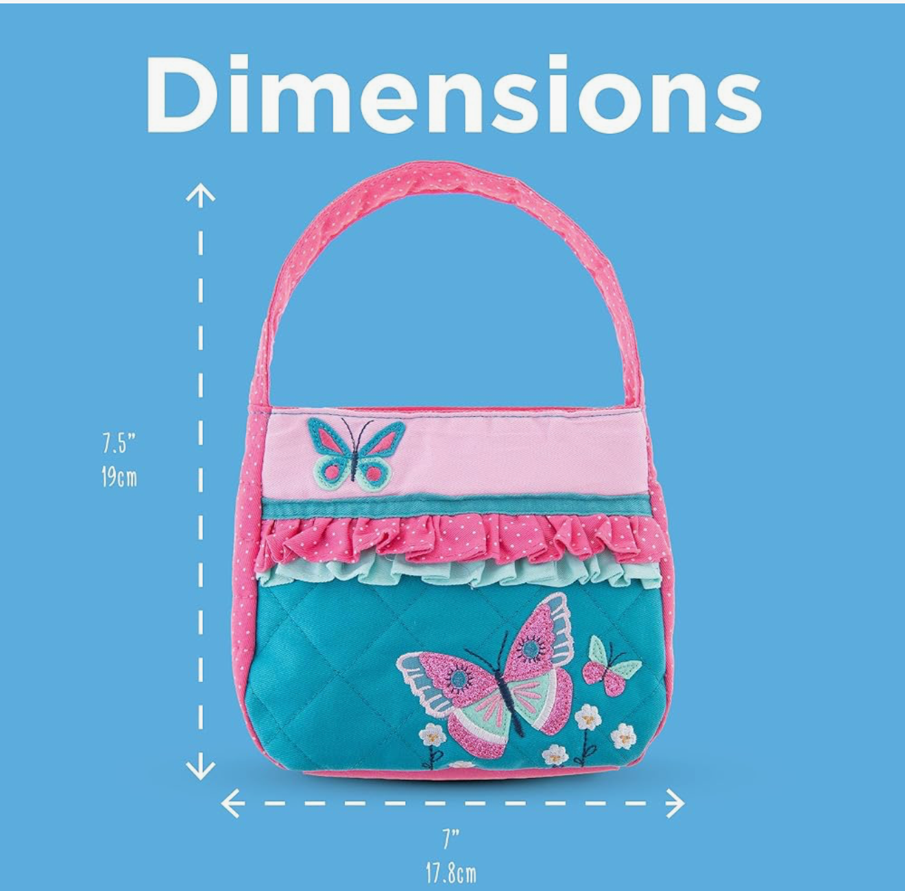 Stephen Joseph TURQUOISE BUTTERFLY Purse